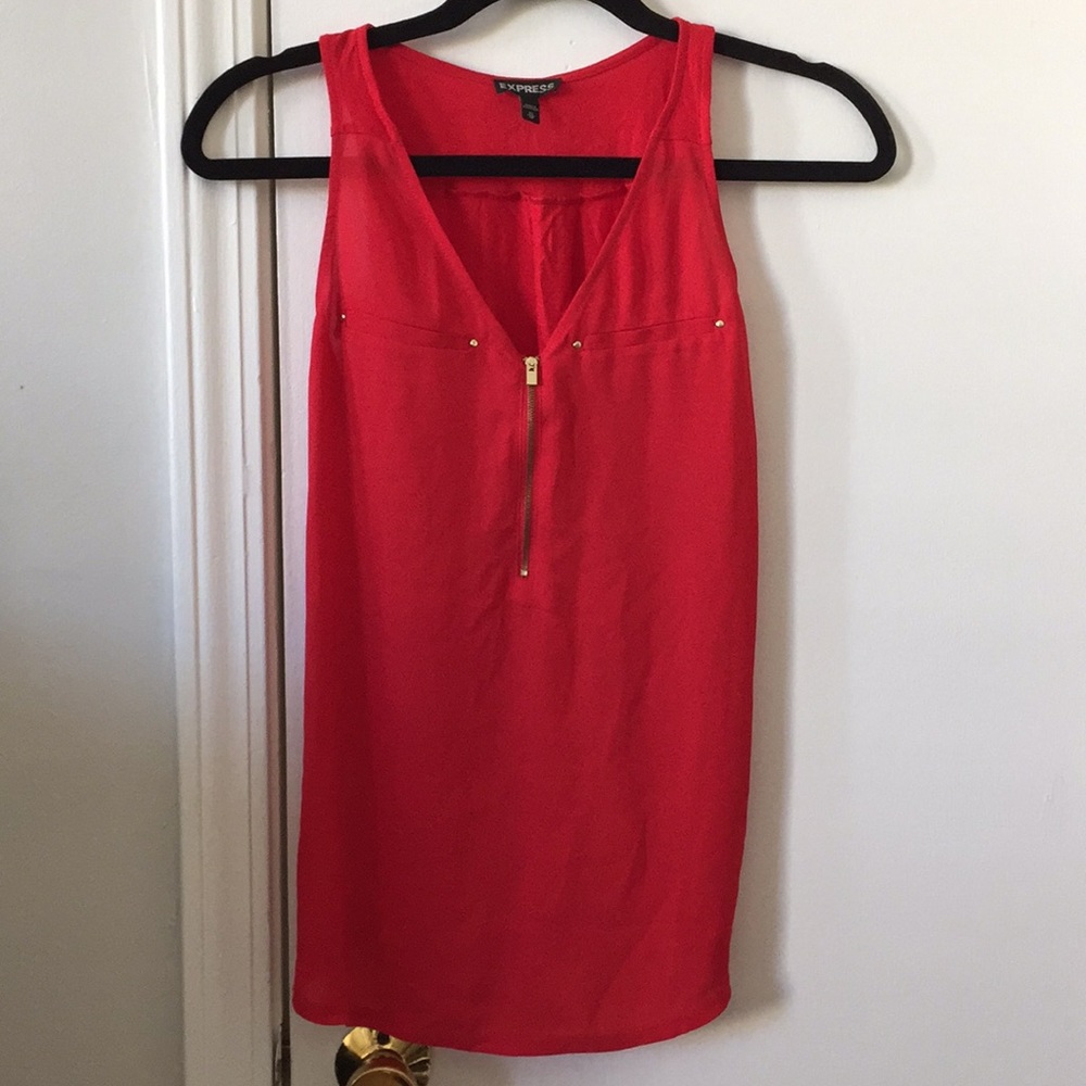 Express Red Dressy Tank
